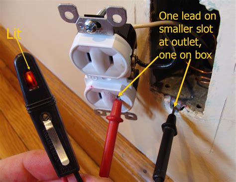 will outlets grounded to metal box show on receptacle tester|electrical outlet grounding tester.